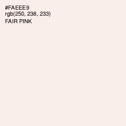 #FAEEE9 - Fair Pink Color Image